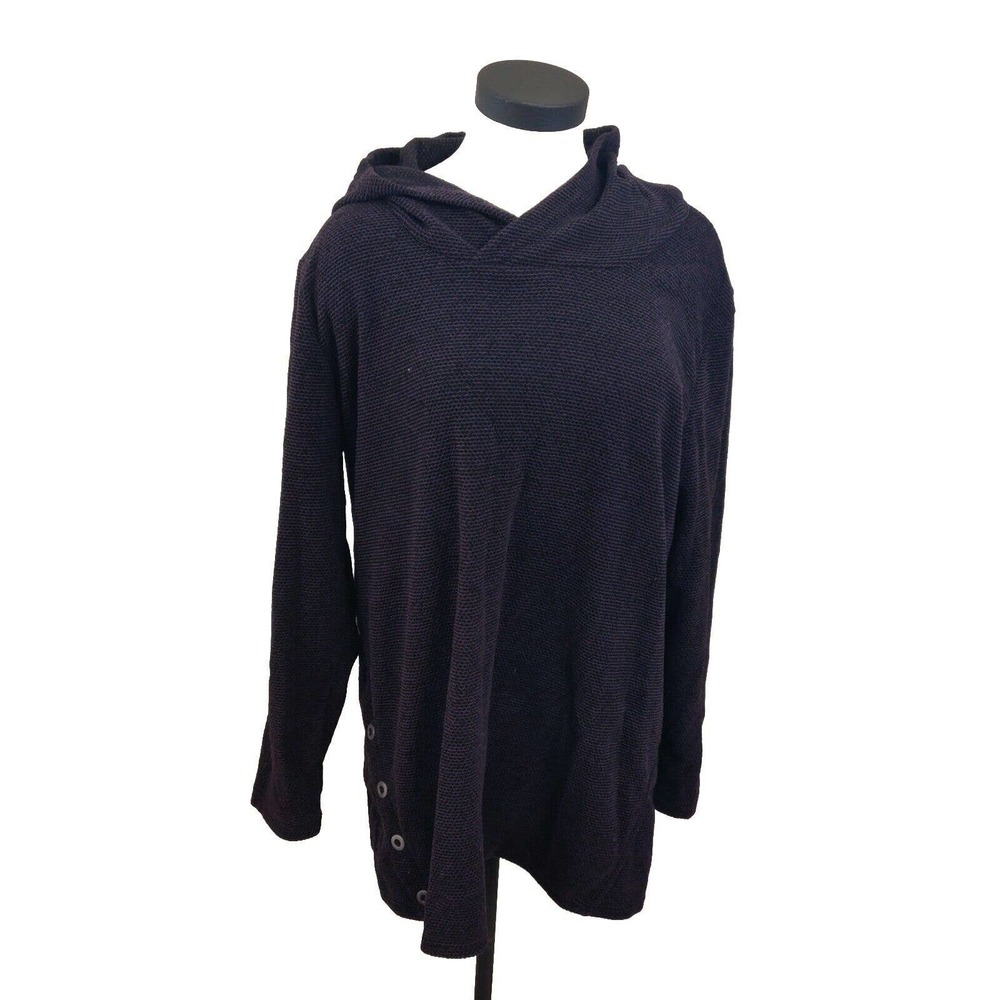 Rustic Ridge Women's Hoodie Sweatshirt Size L Purple